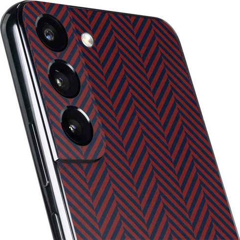 Blocked Polka Dot Chevron Galaxy S22 Plus Skin